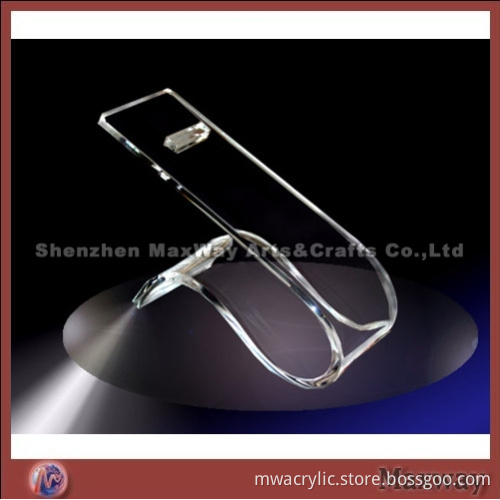 Carved table freestanding transparent single shoes acrylic display rack